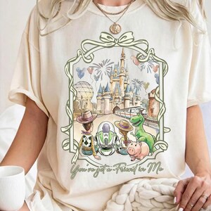 Camiseta vintage "Tienes un amigo en mí", camiseta de Toy Story, camiseta de Disney Pixar, fiesta de Woody y Buzz de Toy Story, camiseta Comfort Colors, familia Disney