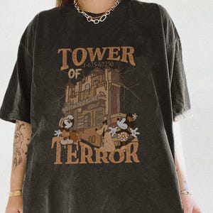 Vintage Disney Retro Tower Of Terror Shirt, Twilight Zone Shirt, Disney Rides Shirt, Hollywood Studios Shirt