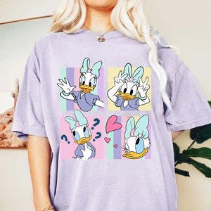 Camisa retrô de margarida, camisa de viagem de margarida, camisa de viagem para garotas da Disney, camisa do mundo da Disney, camisa da Disneylândia, camisa de cores confortáveis