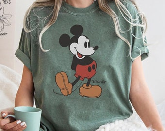 Vintage Mickey Mouse Comfort Colors Shirt, Disneyland Mickey, Retro Mickey Shirt, Mickey Classic Shirt