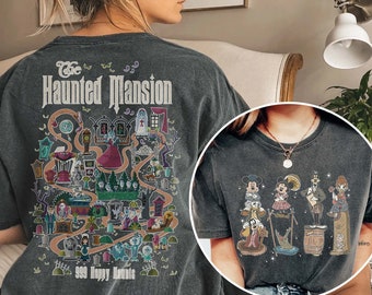 Maglietta vintage "La casa dei fantasmi", "Stanza per stretching", "La casa dei fantasmi" del 1969, "Maglietta di Halloween Disneyland", "Halloween vintage"