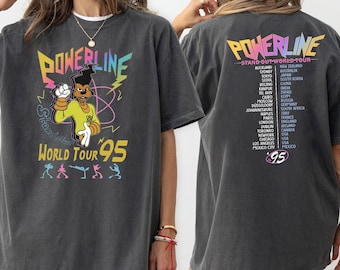 Retro Disney Powerline Shirt, Powerline Stand Out Tour Shirt, Powerline Shirt, Goofy Film Shirt, Powerline World Tour, Disney Goofy Film