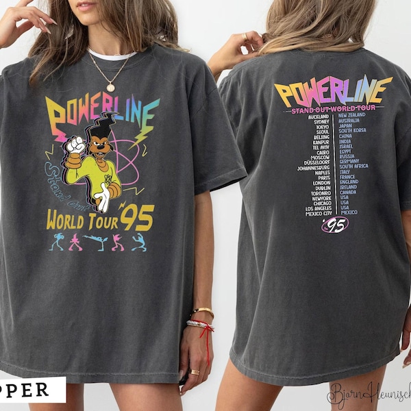 Retro Disney Powerline Shirt, Powerline Stand Out Tour Shirt, Powerline Shirt, Goofy Movie Shirt, Powerline World Tour, Disney Goofy Movie