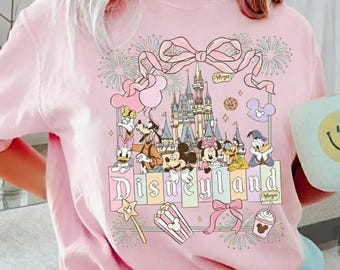 Vintage Comfort Colors Disneyland Shirt, Mickey and Friends Shirt, Disneyland Shirt, Disney Family Tee