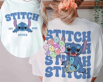 Disney Stitch Est. 2002 Shirt, süßes Stitch Shirt, Stitch Snacks Shirt, Stitch Balloons Shirt, Lilo und Stitch Shirt