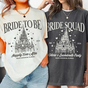 Custom Disney Bachelorette Party Shirt, Bride To Be Shirt, Bride Squad, Minnie Bride Shirt, Disney Team Bride Shirt
