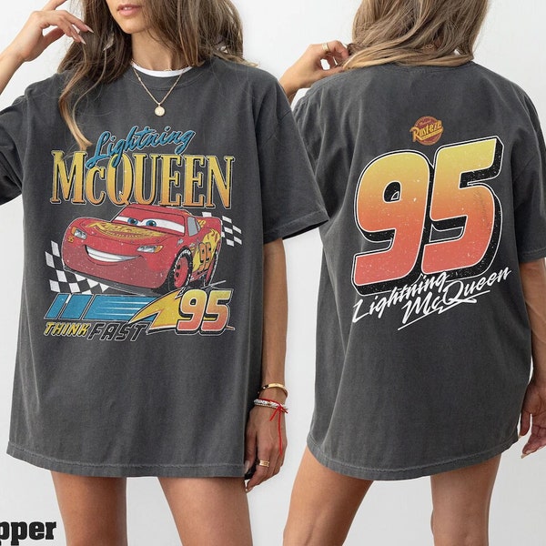 Vintage Lightning Mcqueen Shirt, 95 Lightning Mcqueen Shirt, Radiator Springs Tee, Rusteze Cars Shirt, WDW Family Vacation Shirts