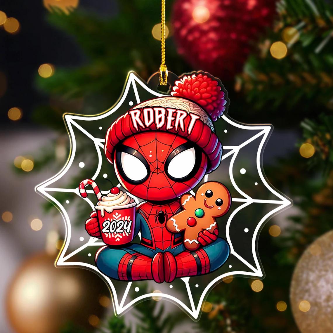 Hallmark Ornamento Spiderman, decorazione per albero di Marvel, ornamento da appendere Disney, ornamento natalizio da appendere, regali per Natale
