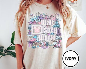 Retro Walt Disney World Comfort Colors Shirt, Disneyworld Shirt, Epcot Shirt, Disneyland Shirt, Hollywood Studios Shirt, Disney Shirt