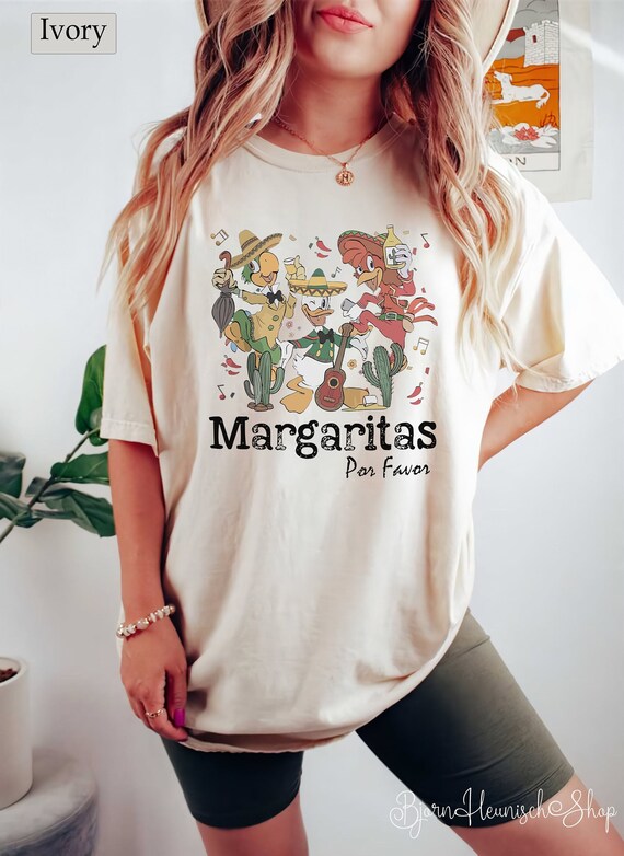 Vintage Margarita Shirt,  Margaritas Epcot Shirt, The Three Caballeros Comfort Color Shirt, Disney Shirt
