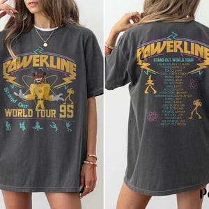 Retro Disney Powerline Stand Out Tour 95 Shirt, Goofy Film-Shirt, Powerline World Tour, Komfortfarbe Shirt