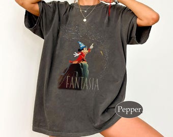 Koszulka Disney Fantasia Mickey, Koszulka Sorcerer’s Apprentice, Koszulka Fantasia Vintage, Koszulka Disney Mickey Wizard, Koszulka Disney Magic