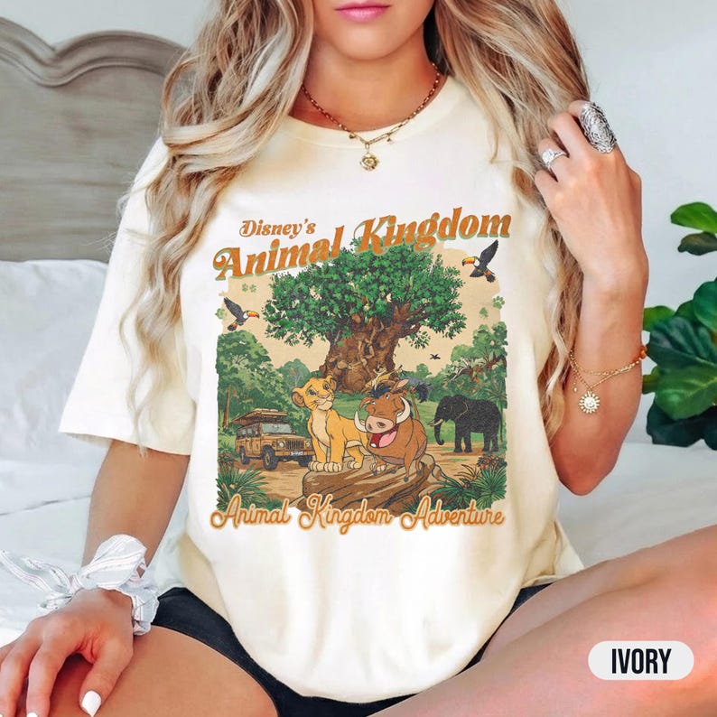 Retro 90s Disney Animal Kingdom Lion King Shirt, Hakuna Matata Shirt, Walt Disney World Safari Tee, Jungle Safari T, Disney Trip 2026 Shirt image 2