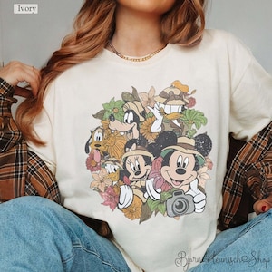 Vintage Animal Kingdom Shirt, Let&#39;s Get Wild Comfort Color Shirt, Mickey Safari Shirt, Disney Shirt, Epcot Animal Kingdom, Minnie Safari