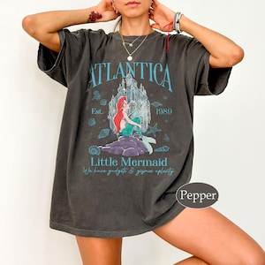 Disney Little Mermaid Shirt, Atlantica est 1989 Shirt, Ariel Mermaid Shirt, Disney Princess Shirt, Vintage Retro Ariel Shirt
