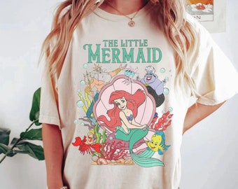 The Little Mermaid Shirt, Ariel Comfort Color Shirt, Little Mermaid Tee, Little Mermaid Birthday, Princess Ariel Shirt, Ariel Mermaid Shirt