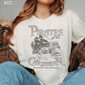 Retro 90s Pirates Of The Caribbean Shirt, Vintage Dead Men Tell No Tales Shirt, Yo Ho a Pirates Life, Disneyland Cruise Shirt