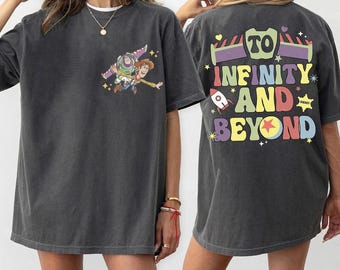 Retro Vintage Toy Story To Infinity and Beyond Shirt, Buzz Lightyear Shirt, Sheriff Woody Shirt, Toy Story Birthday, Disney Friends Shirt
