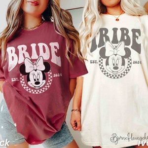 Disney Bachelorette Party Shirt, Minnie Bride Shirt, Minnie Mouse Bachelorette Party Shirts, Minnie Bachelorette, Minnie Team Bride Shirt image 2