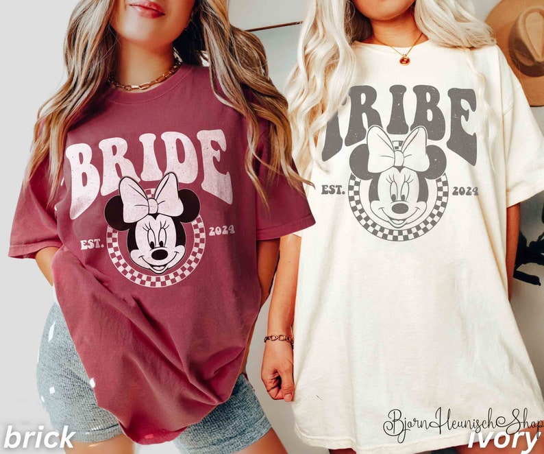 Disney Bachelorette Party Shirt, Minnie Bride Shirt, Minnie Mouse Bachelorette Party Shirts, Minnie Bachelorette, Minnie Team Bride Shirt image 2