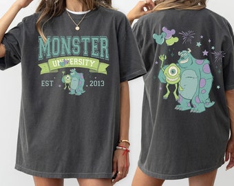 Vintage Monsters University Two-Sided Shirt, Mike and Sully Shirt, Monster Inc Shirt