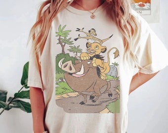 Retro Lion King Shirt, Hakuna Matata Shirt, 90s Lion King Comfort Color Shirt, Animal Kingdom Shirt, Timon and Pumba, Vintage Disney Shirt