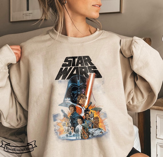 Retro Star Wars Sweatshirt, Starwars Hoodie, Empire Strikes Retro Star Wars Sweatshirt, Starwars Hoodie, Empire Strikes