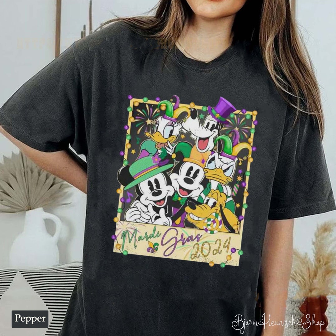 Retro Disney Mardi Gras 2025 Shirt, Mickey and Friends Shirt, Disney