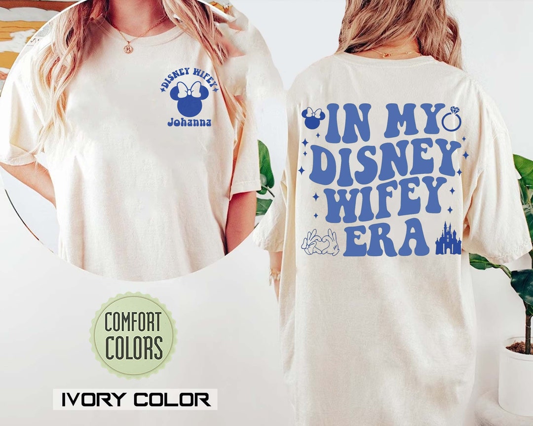 Custom in My Wifey and Hubby Era Shirt, Just Married Shirt, Disney ...