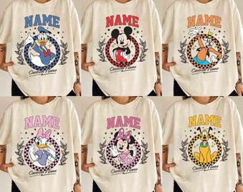 Vintage Disney Character Shirt, Disney Squad Shirt, Disney Family Vacation Shirt, Mickey Minnie Mouse Shirt, Disney Kid Shirt