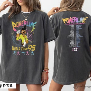 Retro Disney Powerline Shirt, Powerline Stand Out Tour Shirt, Powerline Shirt, Goofy Movie Shirt, Powerline World Tour, Disney Goofy Movie image 2