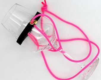 HängOver wine glass holder - Pink