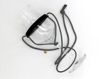 HängOver wine glass holder - stone grey