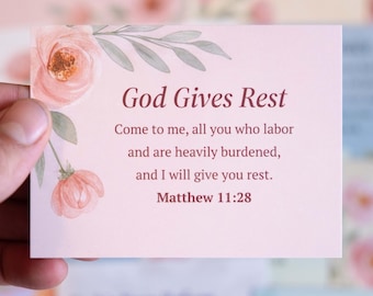 Christian Desktop Bible Verse Cards with Wood Stand (Elegant Floral Set + Wildflower Set)