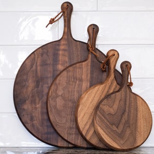 Round Charcuterie & Cheese Boards Circle Black Walnut image 3
