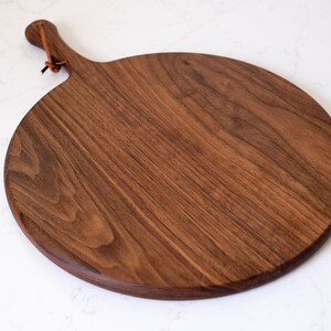 Round Charcuterie & Cheese Boards Circle Black Walnut image 5