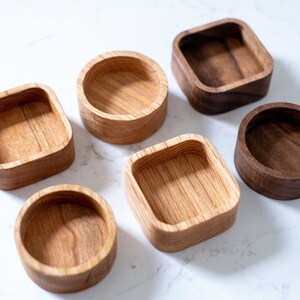 Gift Idea | Wood Ring Tray | Jewelry Box Dish | Hardwood Holder