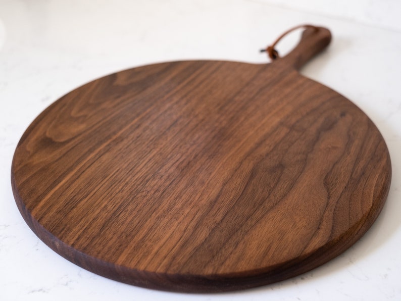 Round Charcuterie & Cheese Boards Circle Black Walnut image 7