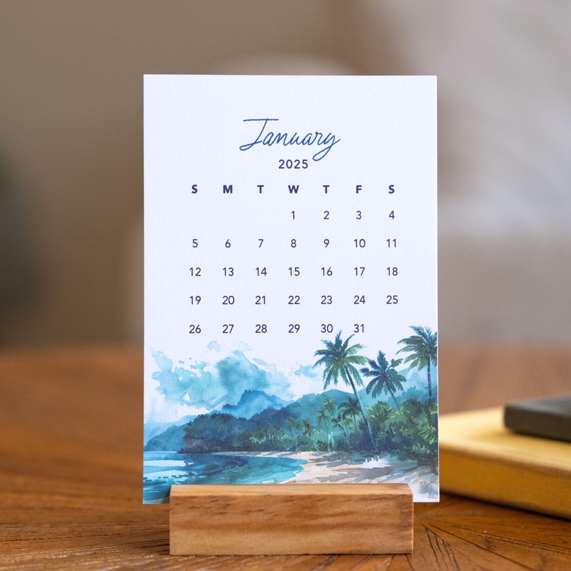Mini Calendar 2025 Hanging Etsy