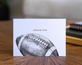 Football Thank You Cards: Modern Sports Stationery Set