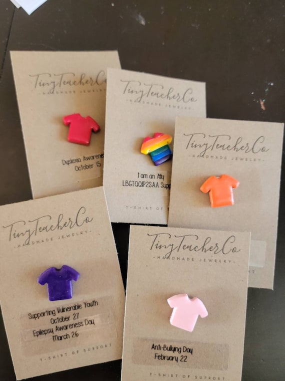 Tshirt of Support Pins Etsy
