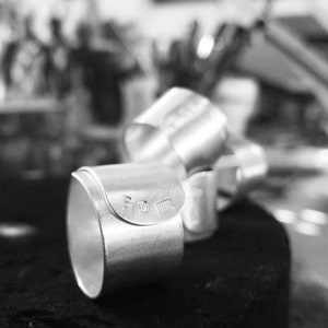 Vega - Anillo ancho de banda plateada