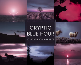 Cryptic Blue Hour Lightroom Preset Pack (Desktop + Mobile)