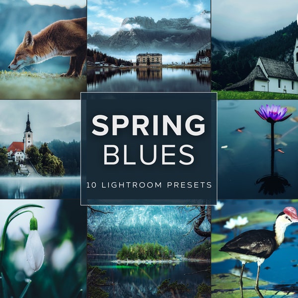 Spring Blues Lightroom Preset Pack (Desktop + Mobile)