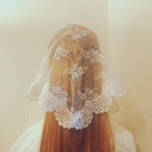 St. Frances Veil, triangular, chapel veil/mantilla