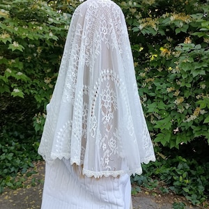 Miriam Ivory Half-Circle Veil -- large size
