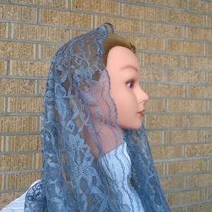 Fatima Veil - dusty blue infinity chapel