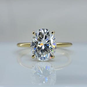 2 Carat Oval Diamond Ring, Engagement Ring, Hidden Halo Lab Diamond Ring, 2 ct Oval Cut Diamond IGI Certified, Special For Her.