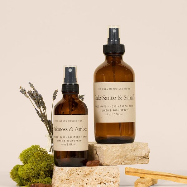 Room and Linen Spray, Essential Oil Infused Air Freshener, Fabric and Bathroom Spray, Various Scents, Car Freshener, Relaxing Home Fragrance