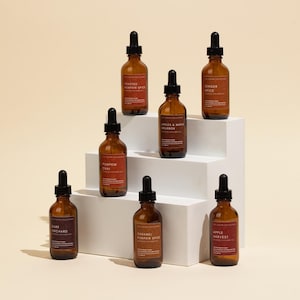 Fall Diffuser Oil Set – 7 Pack 2 oz Ultrasonic Oils – Autumn Home Fragrance Collection
